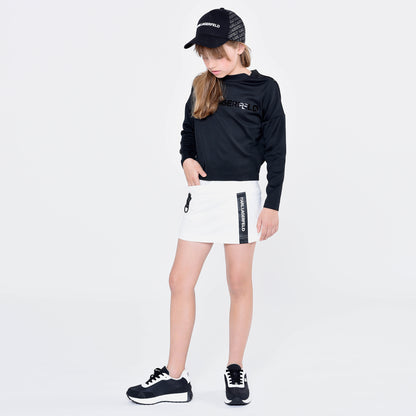 White Logo Mini Skirt