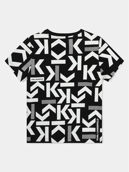 Black & White Cotton T-Shirt