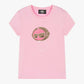 Girls Pink Cotton Choupette T-Shirt