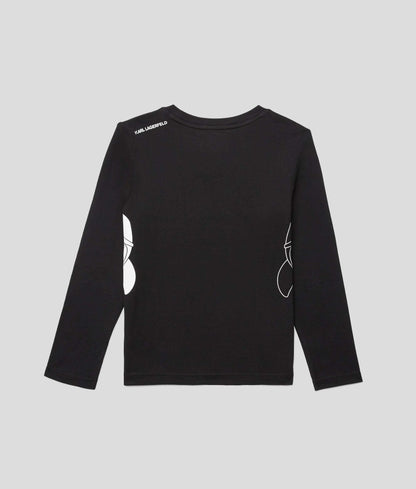 Karl Lagerfeld - Блузи - K/Ikonik Long Sleeve T-Shirt - Love|Labels