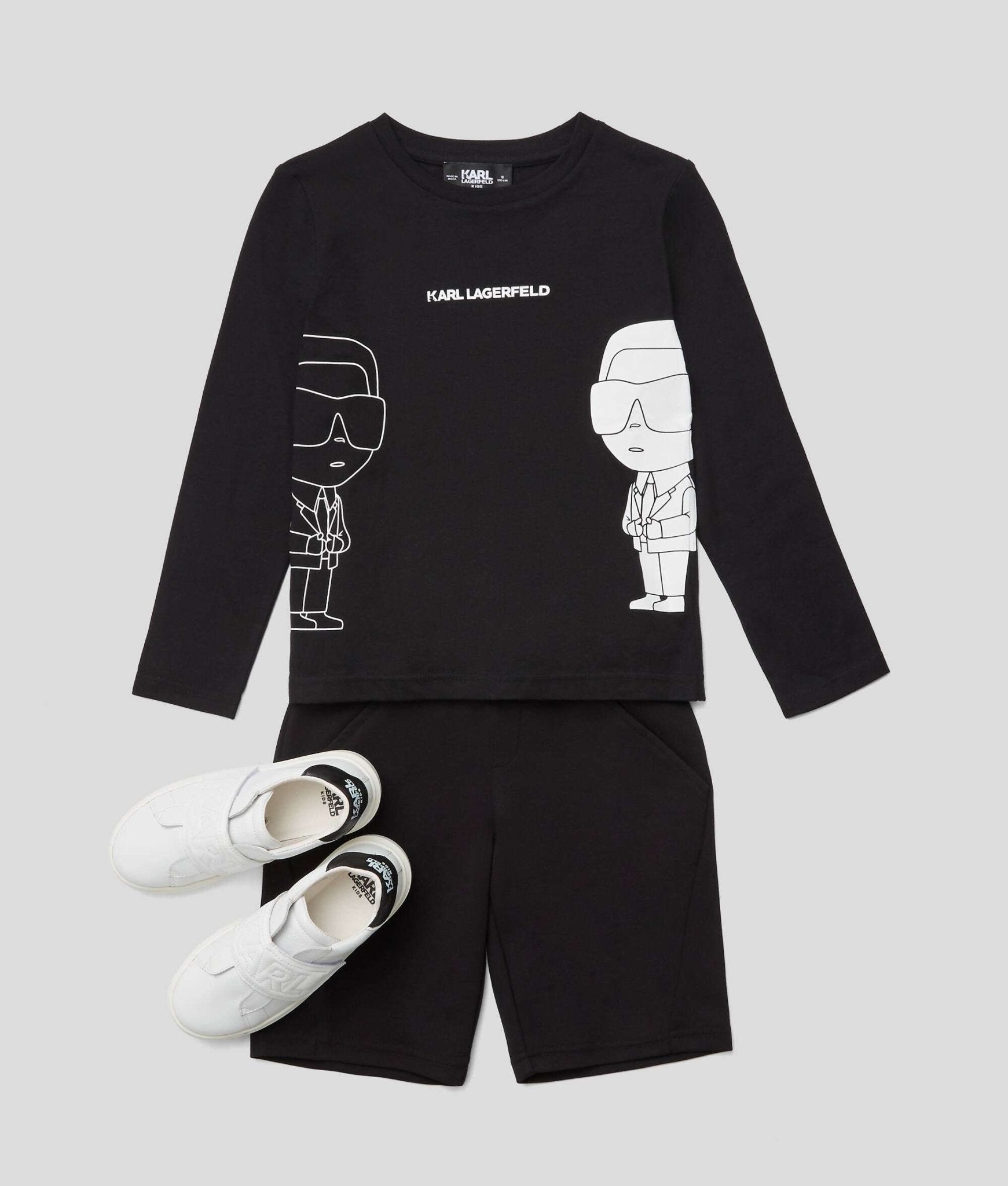 Karl Lagerfeld - Блузи - K/Ikonik Long Sleeve T-Shirt - Love|Labels
