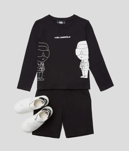 Karl Lagerfeld - Блузи - K/Ikonik Long Sleeve T-Shirt - Love|Labels