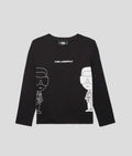 Karl Lagerfeld - Блузи - K/Ikonik Long Sleeve T-Shirt - Love|Labels
