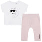Choupette White/Pink Baby Set