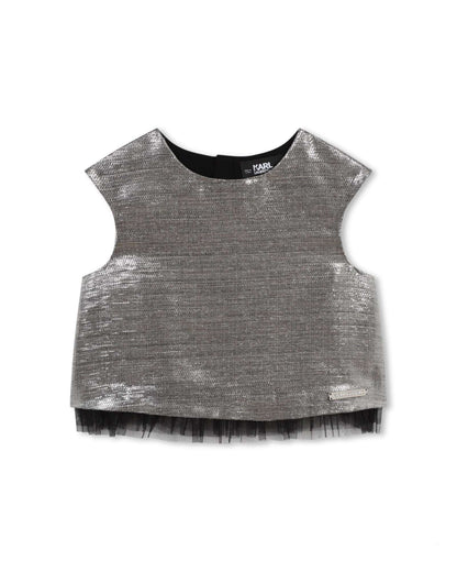 Karl Lagerfeld - Тениски - Metallic Zip - Up Top - Love|Labels