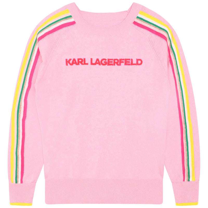 Karl Lagerfeld - Блузи - Pink Stripes Sweater - Love|Labels