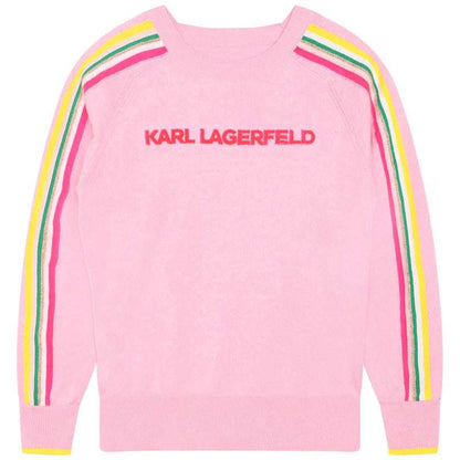 Karl Lagerfeld - Блузи - Pink Stripes Sweater - Love|Labels