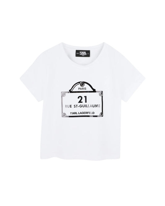 Karl Lagerfeld - Тениски - Short Sleeve White T-Shirt - Love|Labels