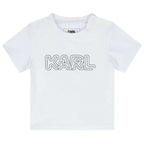 Karl Lagerfeld - Комплекти - While/Blue Logo Baby Set - Love|Labels