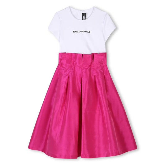Karl Lagerfeld - Рокли - White And Pink Dress - Love|Labels
