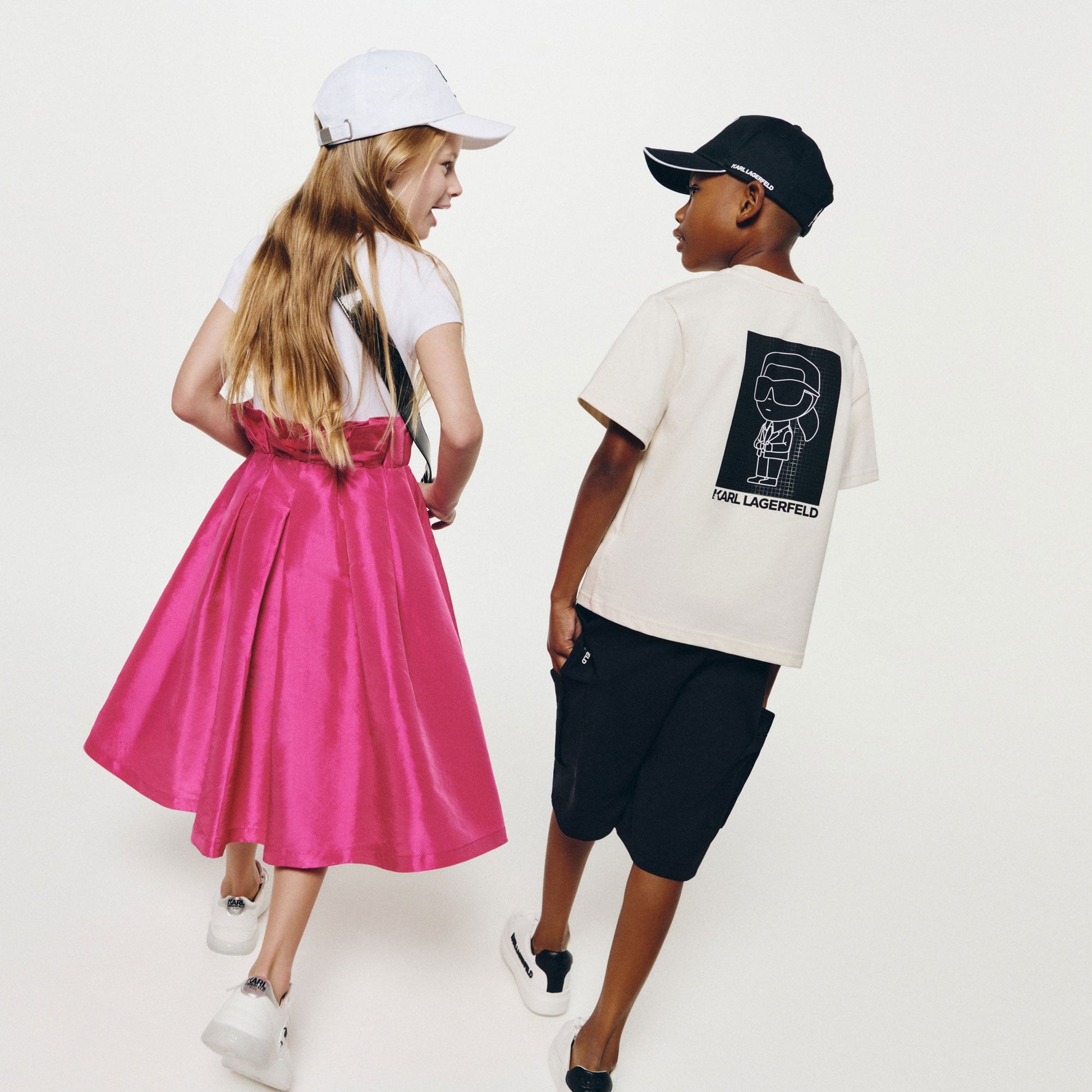 Karl Lagerfeld - Рокли - White And Pink Dress - Love|Labels