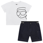 Karl Lagerfeld - Комплекти - White & Blue Karlito Set - Love|Labels