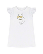 White Choupette Logo Dress