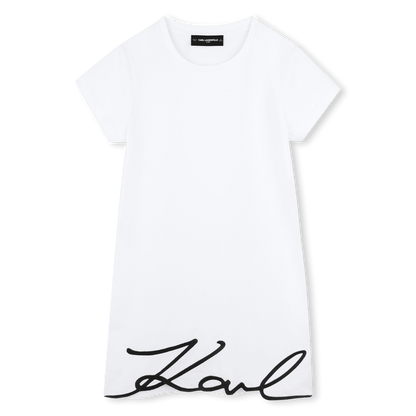 Karl Lagerfeld - Рокли - White Embroidered Dress - Love|Labels