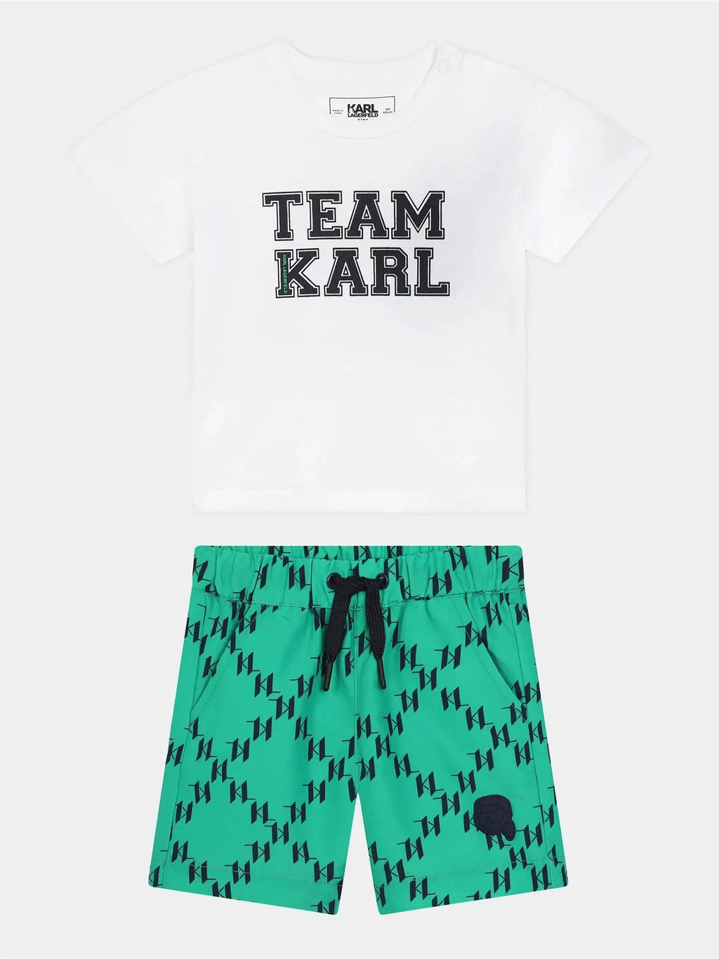 Karl Lagerfeld - Комплекти - White & Green Logo Set - Love|Labels