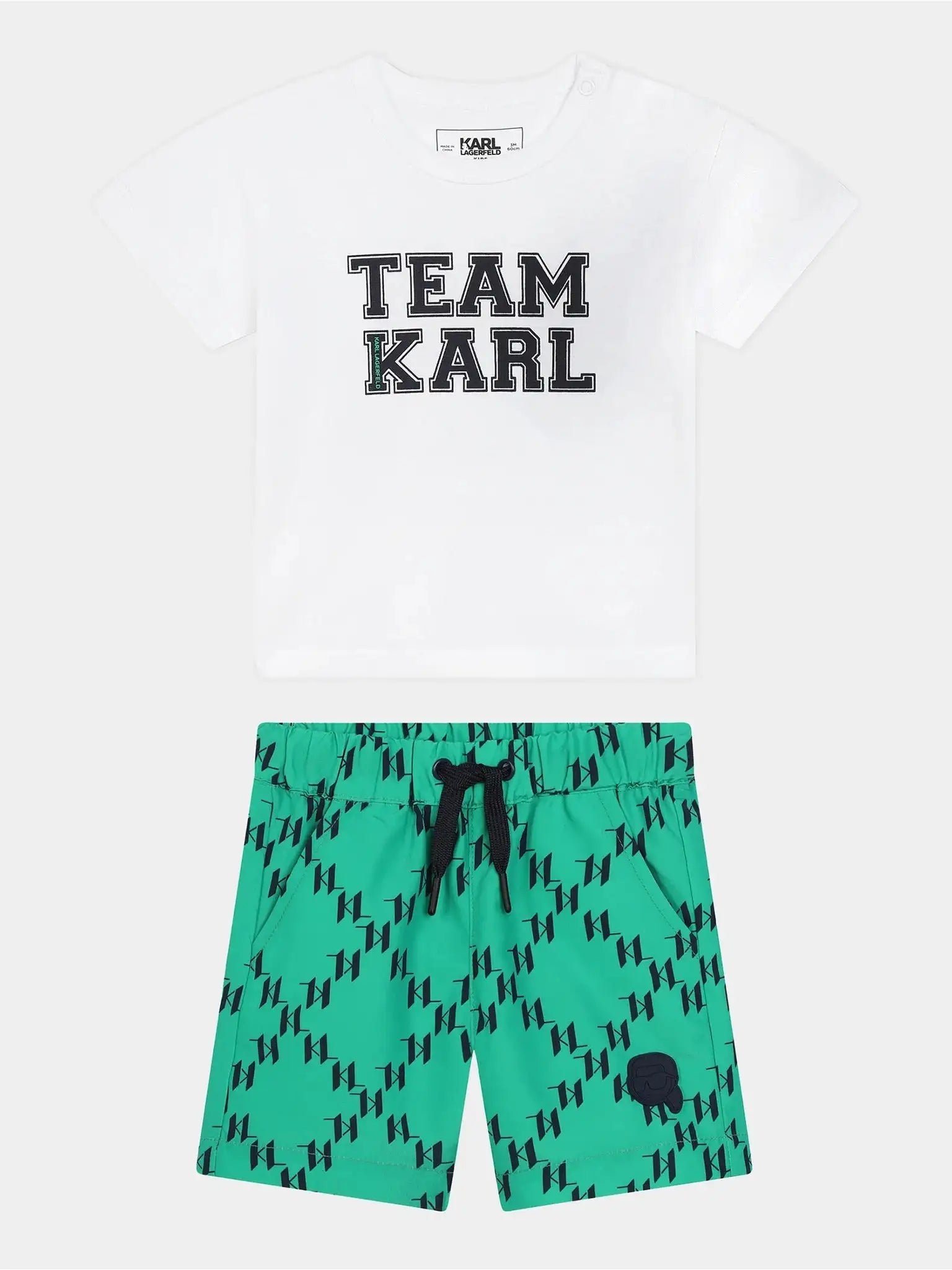 Karl Lagerfeld - Комплекти - White & Green Logo Set - Love|Labels