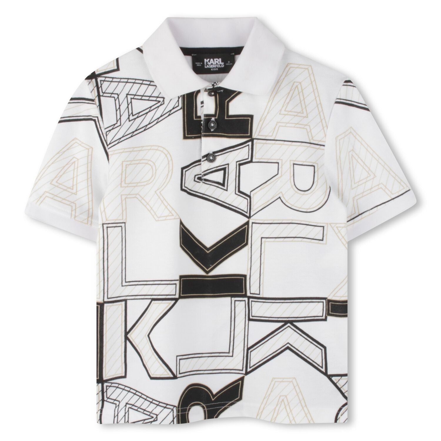 Karl Lagerfeld - Тениски - White Logo Polo Shirt - Love|Labels