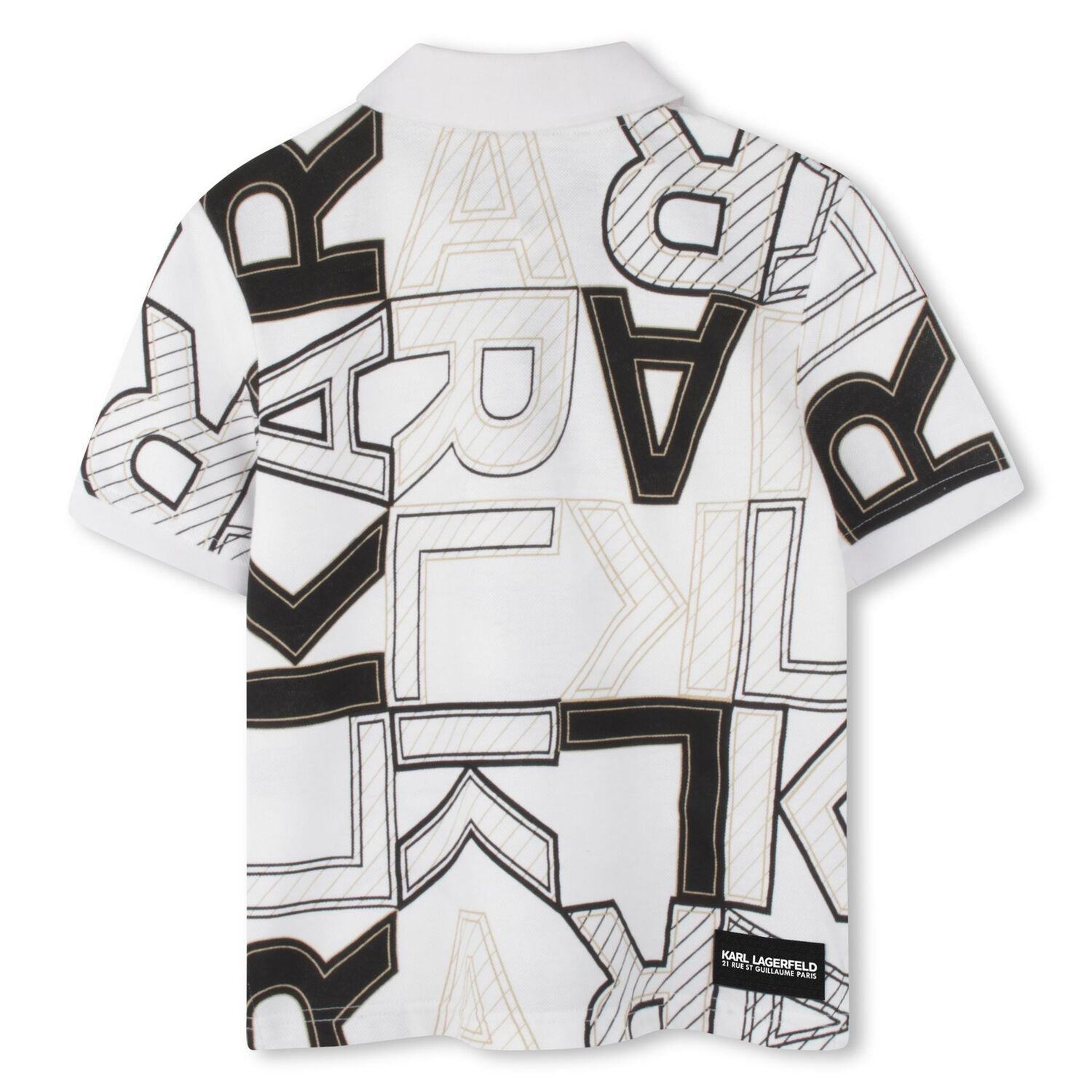 Karl Lagerfeld - Тениски - White Logo Polo Shirt - Love|Labels