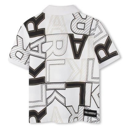 Karl Lagerfeld - Тениски - White Logo Polo Shirt - Love|Labels