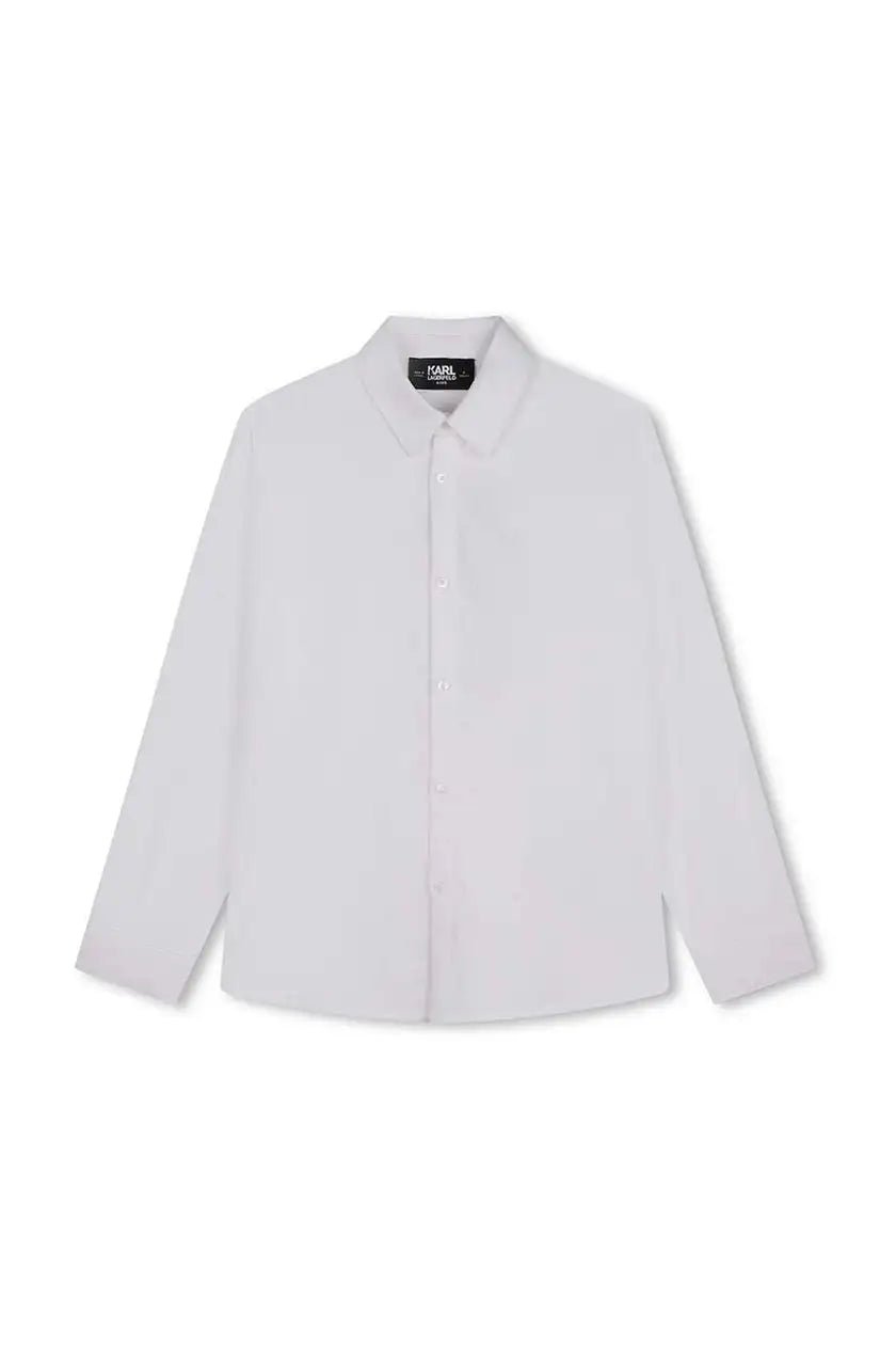 Karl Lagerfeld - Ризи - White Long - Sleeved Shirt - Love|Labels