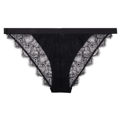 Wild Rose Blk Lace Briefs