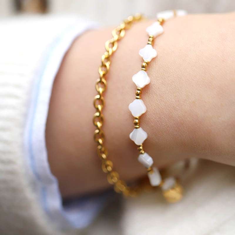 Les Cleias Paris - Бижута - Гривни - Beata Elastic Bracelet - Love|Labels