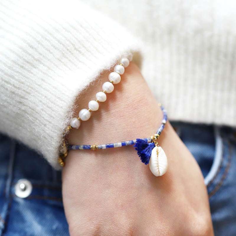 Les Cleias Paris - Бижута - Гривни - Bérénice Blue Bracelet - Love|Labels