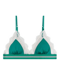 Love Lace Green Triangle Bralette