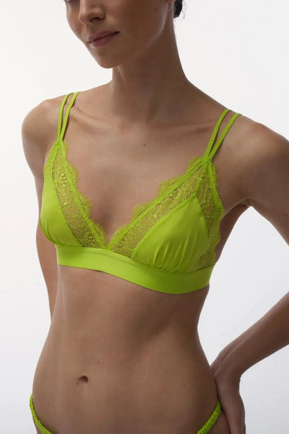 Love Stories Intimates - Бельо - Сутиени - Love Lace Lime Triangle Bralette - Love|Labels