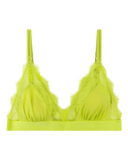 Love Lace Lime Triangle Bralette