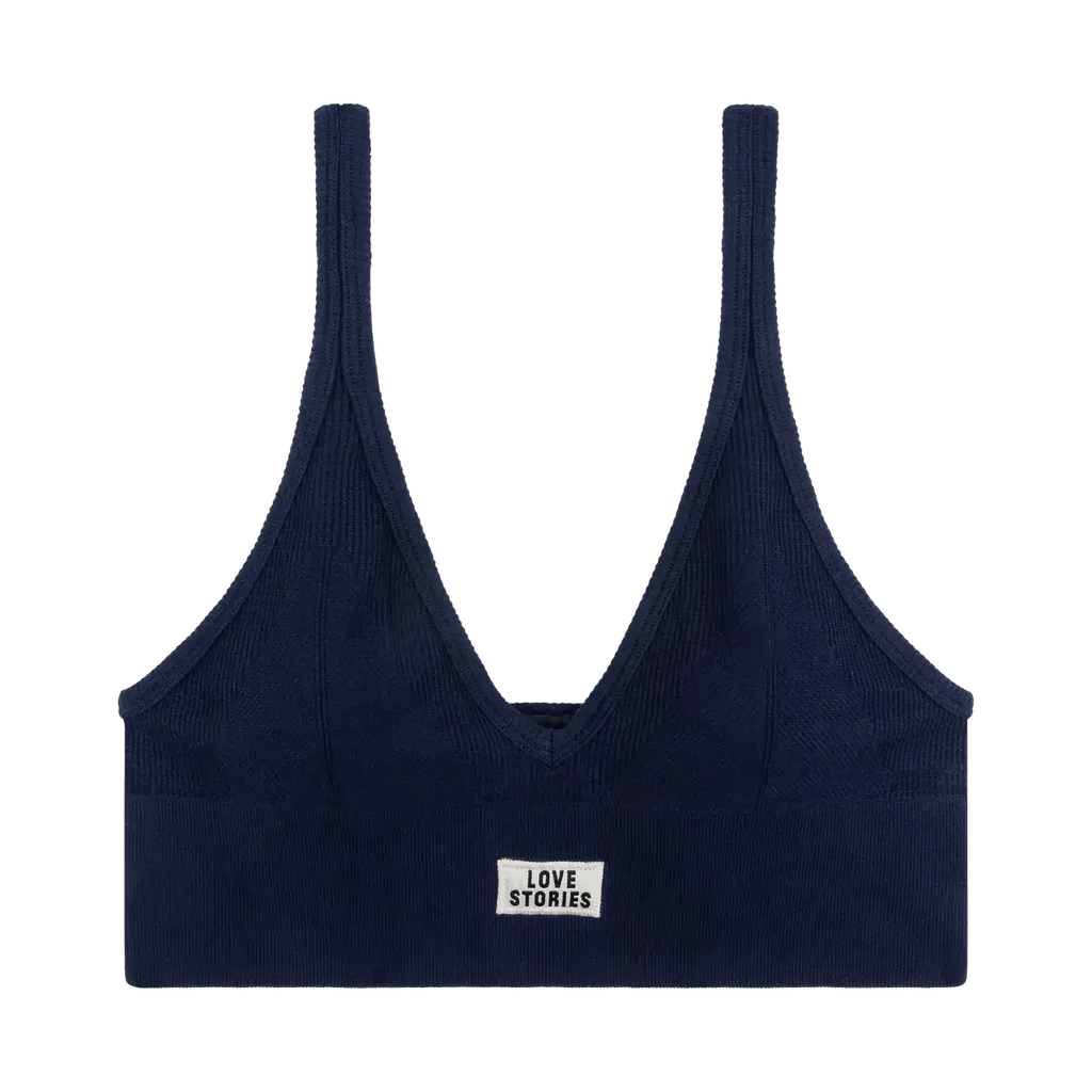 Love Stories Intimates - Бельо - Сутиени - Posey Dark Blue Sporty Bralette - Love|Labels