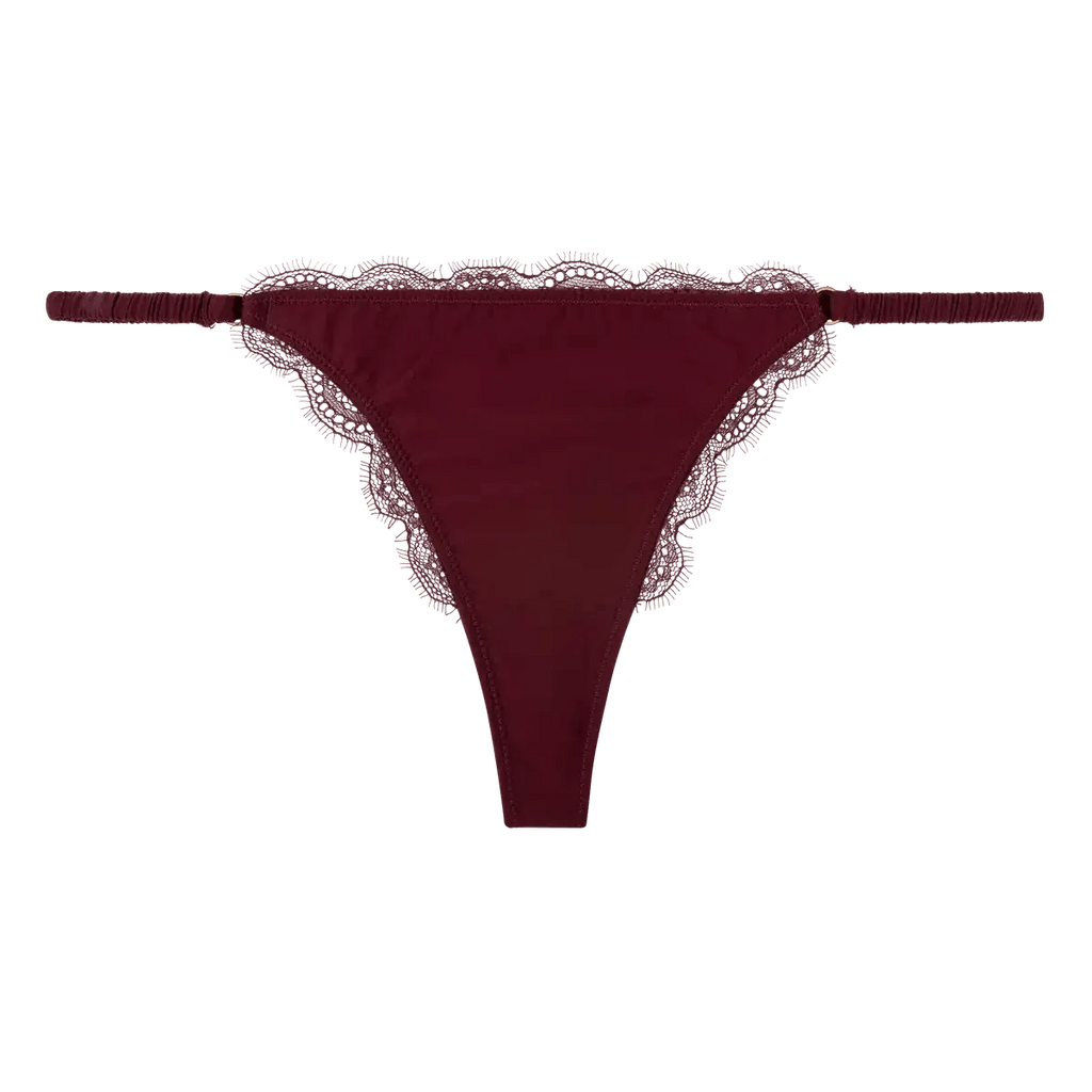 Love Stories Intimates - Бельо - Бикини - Roomie Burgundy Lace String - Love|Labels
