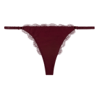 Love Stories Intimates - Бельо - Бикини - Roomie Burgundy Lace String - Love|Labels