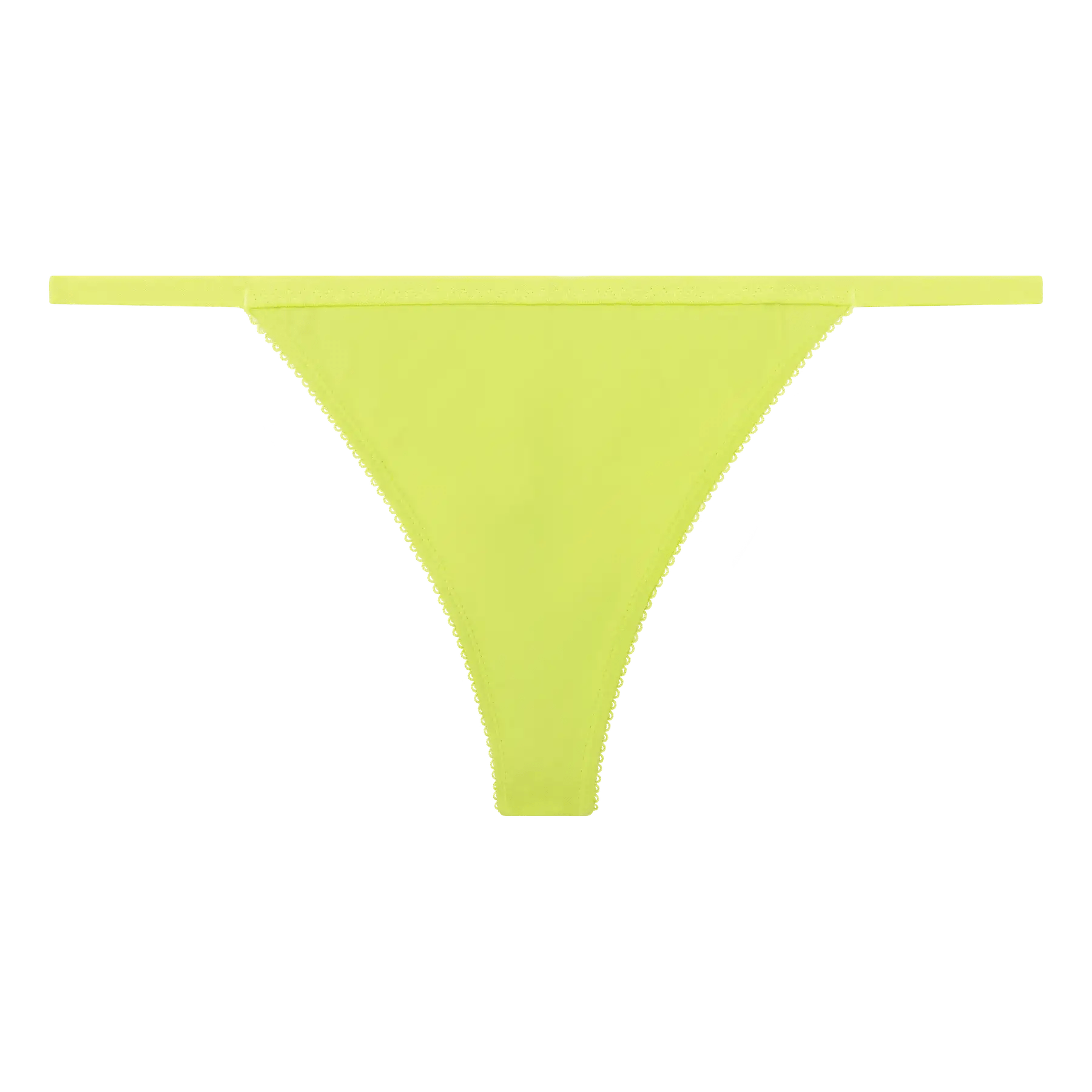 Love Stories Intimates - Бельо - Бикини - Roomservice Neon Lime String Briefs - Love|Labels