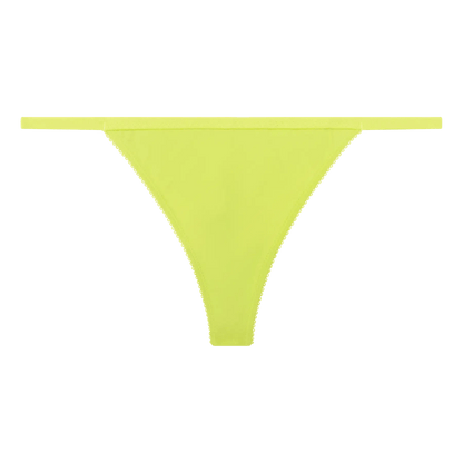 Love Stories Intimates - Бельо - Бикини - Roomservice Neon Lime String Briefs - Love|Labels