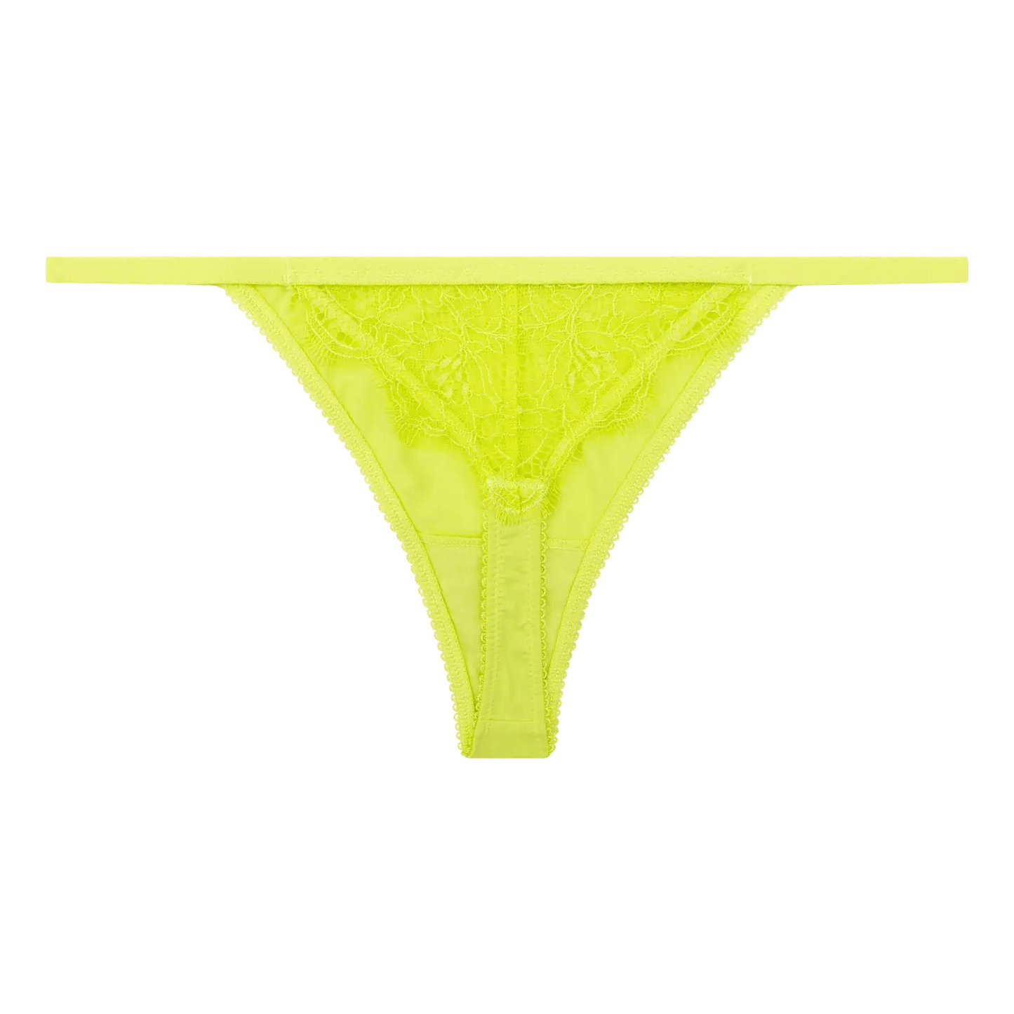 Love Stories Intimates - Бельо - Бикини - Roomservice Neon Lime String Briefs - Love|Labels