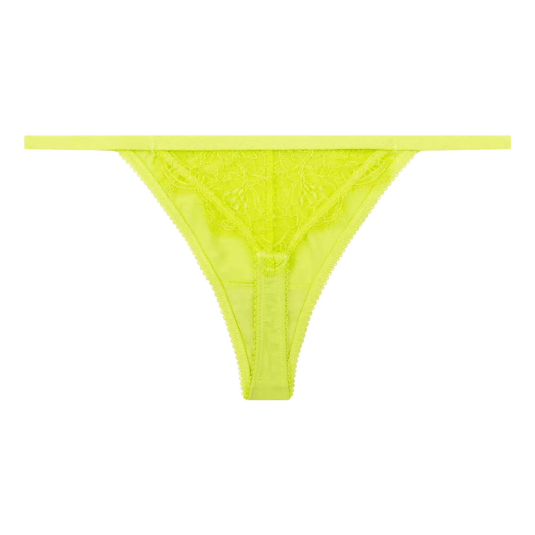 Love Stories Intimates - Бельо - Бикини - Roomservice Neon Lime String Briefs - Love|Labels