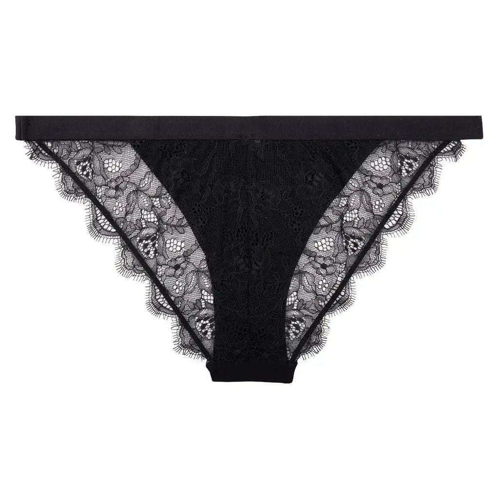 Love Stories Intimates - Бельо - Бикини - Wild Rose Blk Lace Briefs - Love|Labels