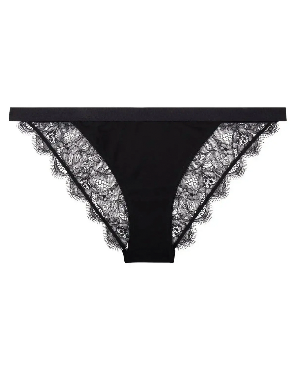 Wild Rose Blk Lace Briefs