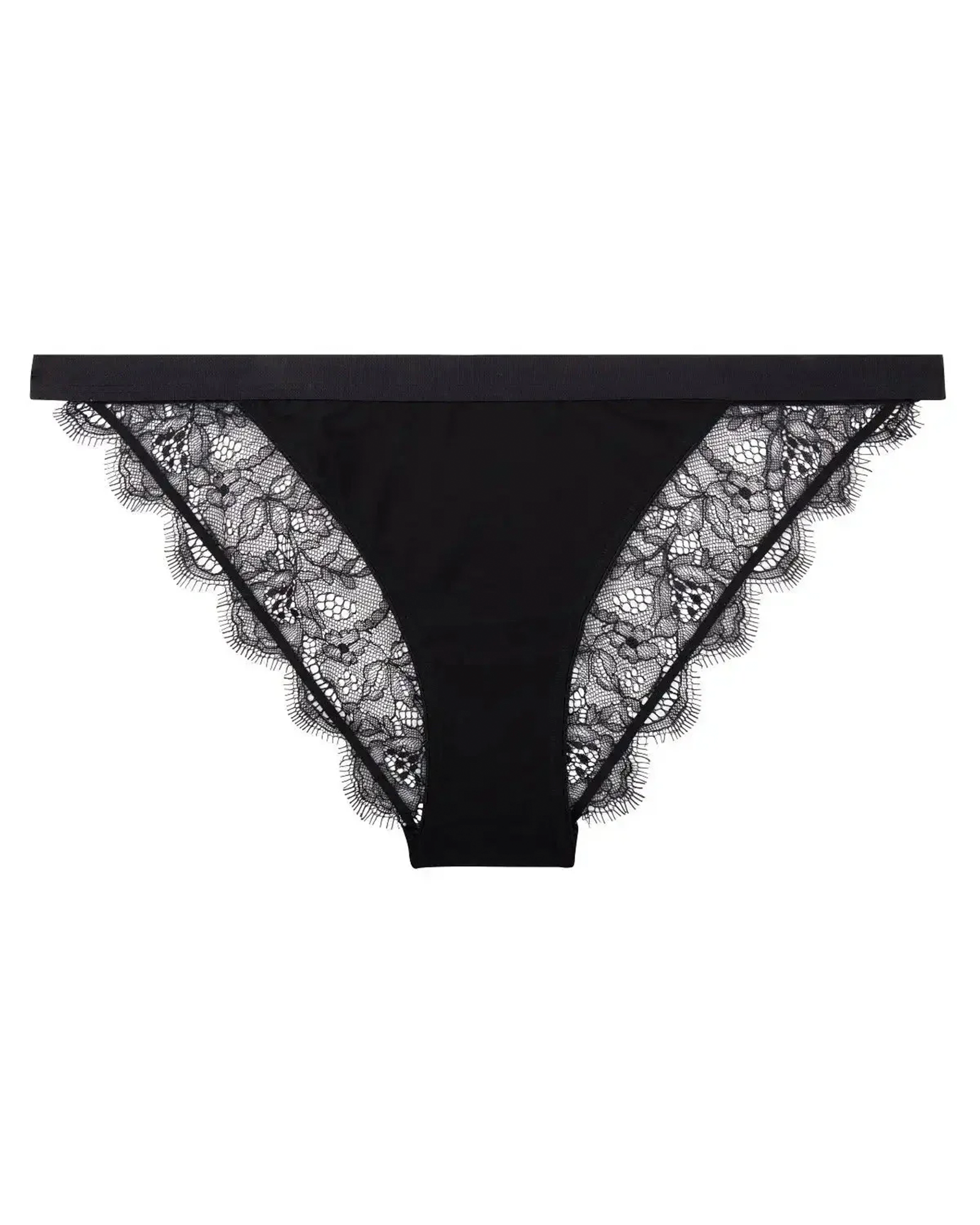 Wild Rose Blk Lace Briefs
