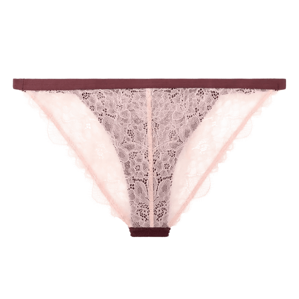 Love Stories Intimates - Бельо - Бикини - Wild Rose Burgundy Lace Briefs - Love|Labels