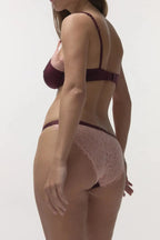 Love Stories Intimates - Бельо - Бикини - Wild Rose Burgundy Lace Briefs - Love|Labels