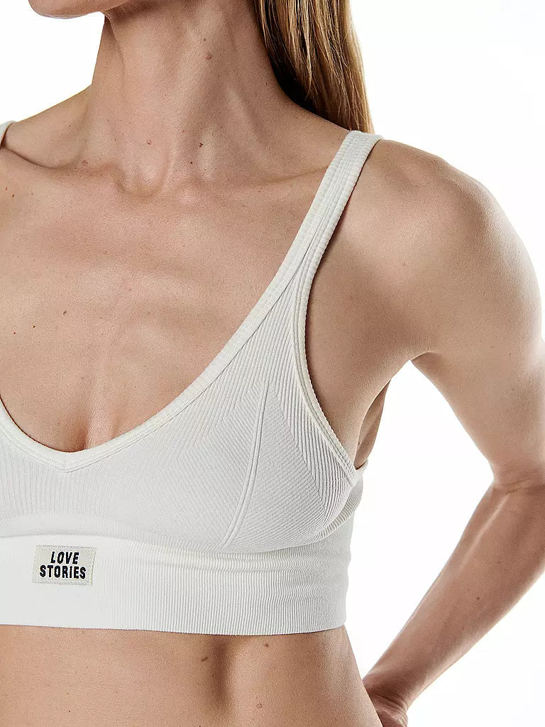 Posey White Sporty Bralette