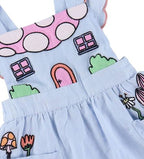 Love|Labels - Denim Dress With Flowers - Love|Labels