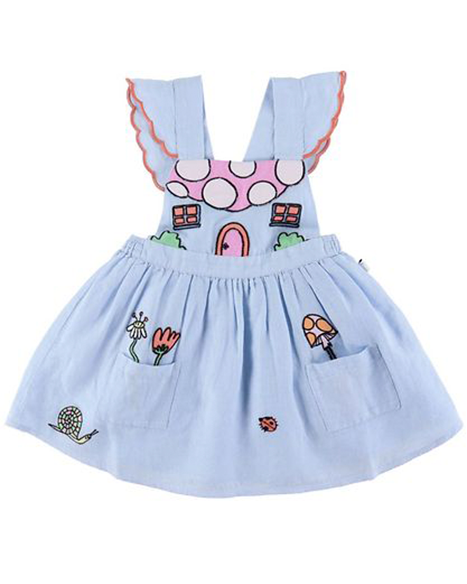 Denim Dress With Flowers