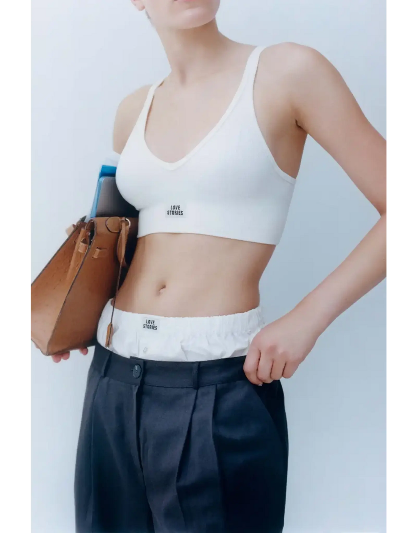 Posey White Sporty Bralette