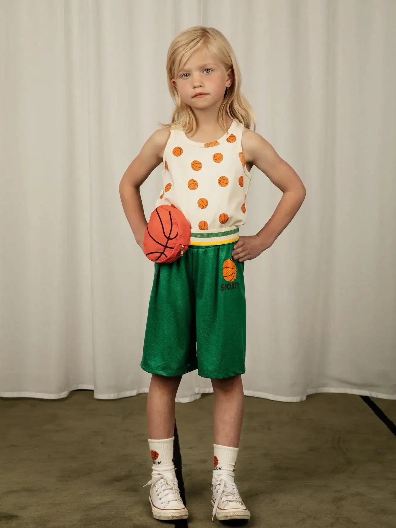 Mini Rodini - Шорти - Basketball Mesh Shorts - Love|Labels