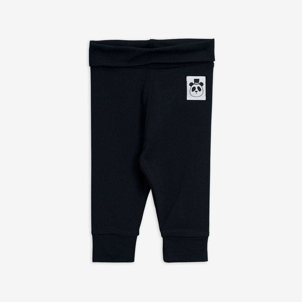 Mini Rodini - Клинове - Black Basic Baby Leggings - Love|Labels