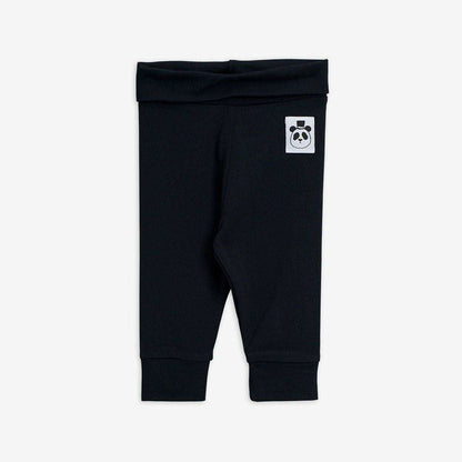 Mini Rodini - Клинове - Black Basic Baby Leggings - Love|Labels