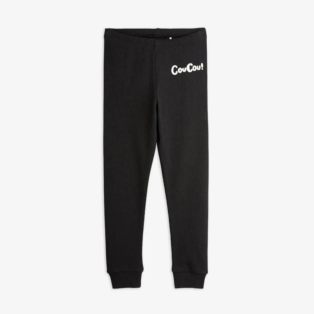 Mini Rodini - Клинове - Black CouCou Leggings - Love|Labels
